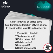 Lataa kuva Galleria-katseluun, Impro® Tuhmat K18- Kortit Kakkonen